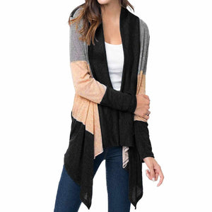 Black Casual Light Weight Cardigan Sweater Small / Black Cardigan Edgy Couture