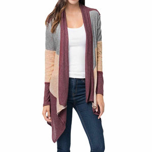 Black Casual Light Weight Cardigan Sweater XXL / Maroon Cardigan Edgy Couture
