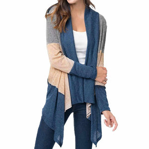 Black Casual Light Weight Cardigan Sweater XXL / NavyBlue Cardigan Edgy Couture