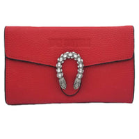 Vintage Red Luxury Rhinestone Studded Shoulder Chain Crossbody Bag